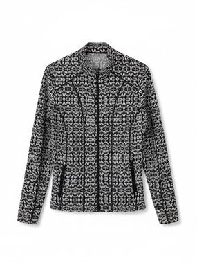 Coolibar Black & White Printed Performance Jacket, UV Protection